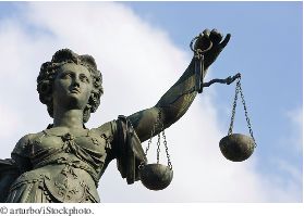 Justice's balance scale